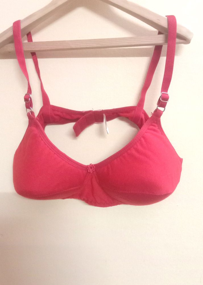 Red Padded Bra