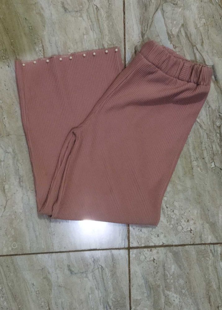 Aesthetic Peach Colour Korean Pant