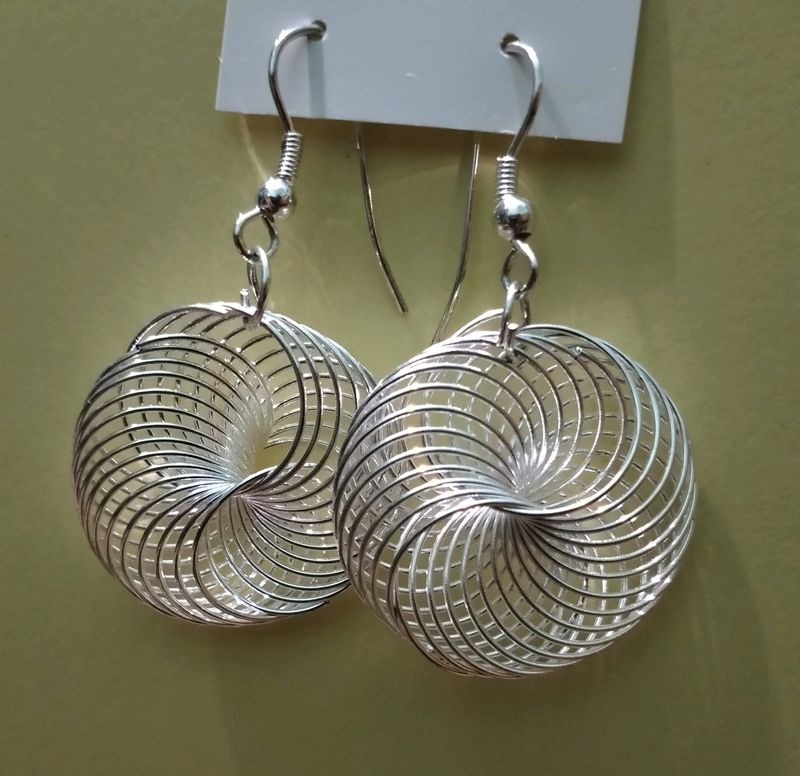 Oxidised Silver Colour Earings