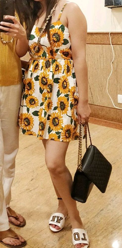 Sunflower White Yellow Dress