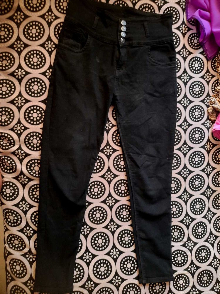 Black Denim Highway Jeans