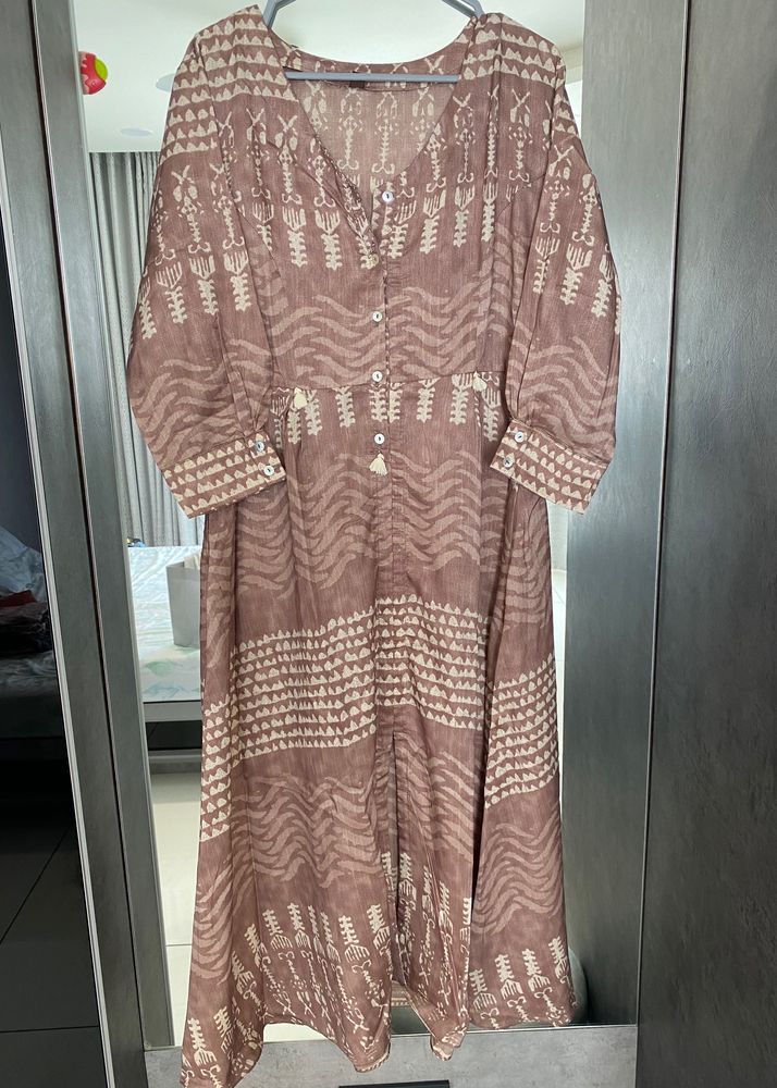 Brown Kurta