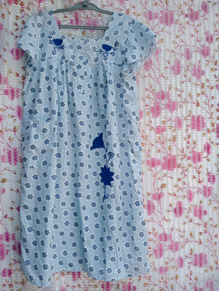 Cotton Korean Nighty for Summer