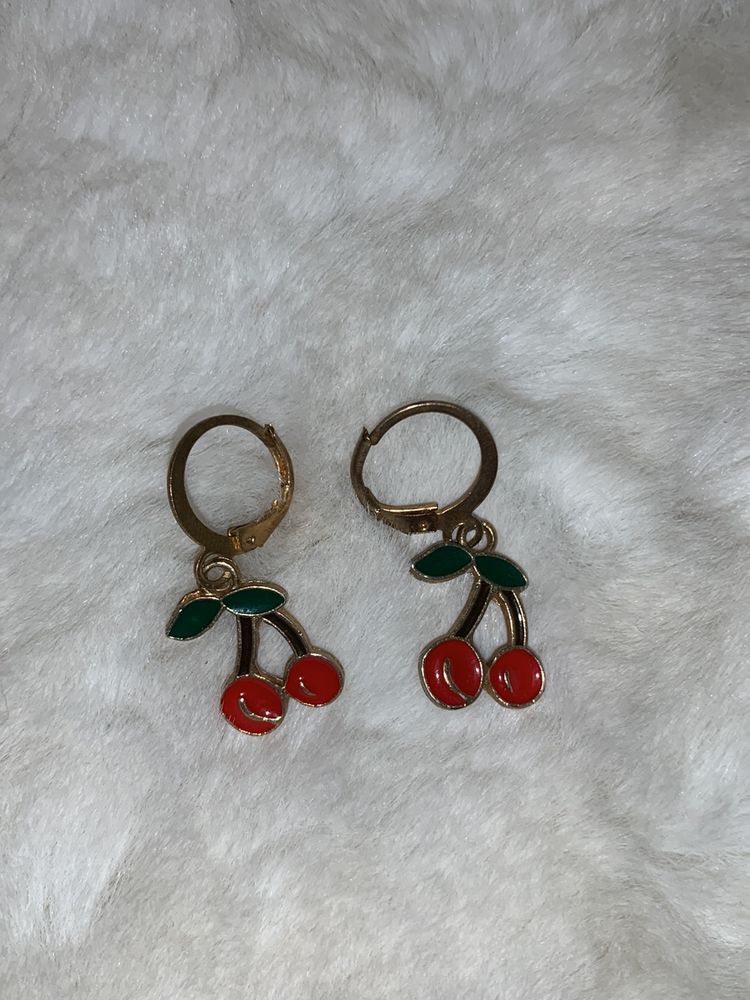 cherry earrings