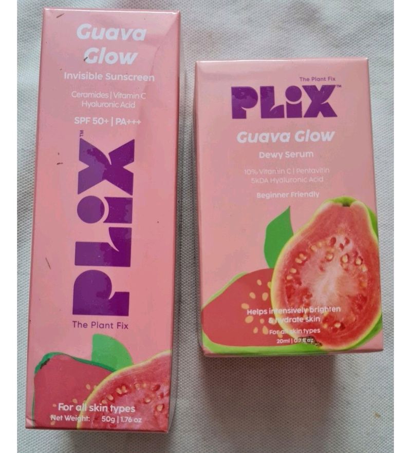 Plix Serum And Sunscreen