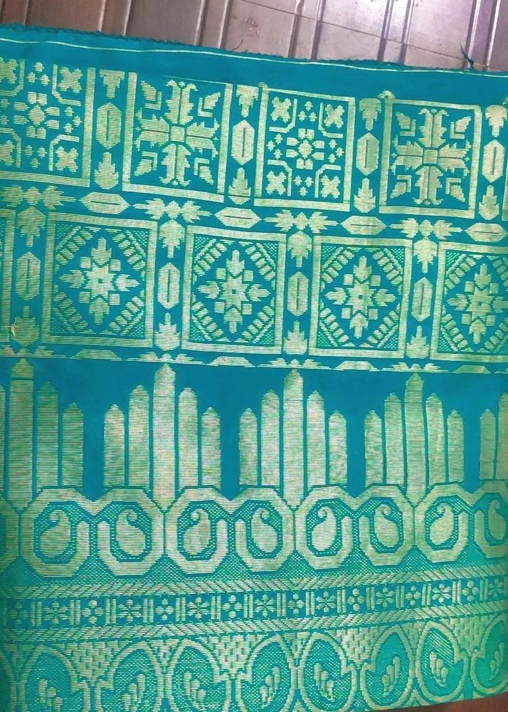 Banarsi Green Saree