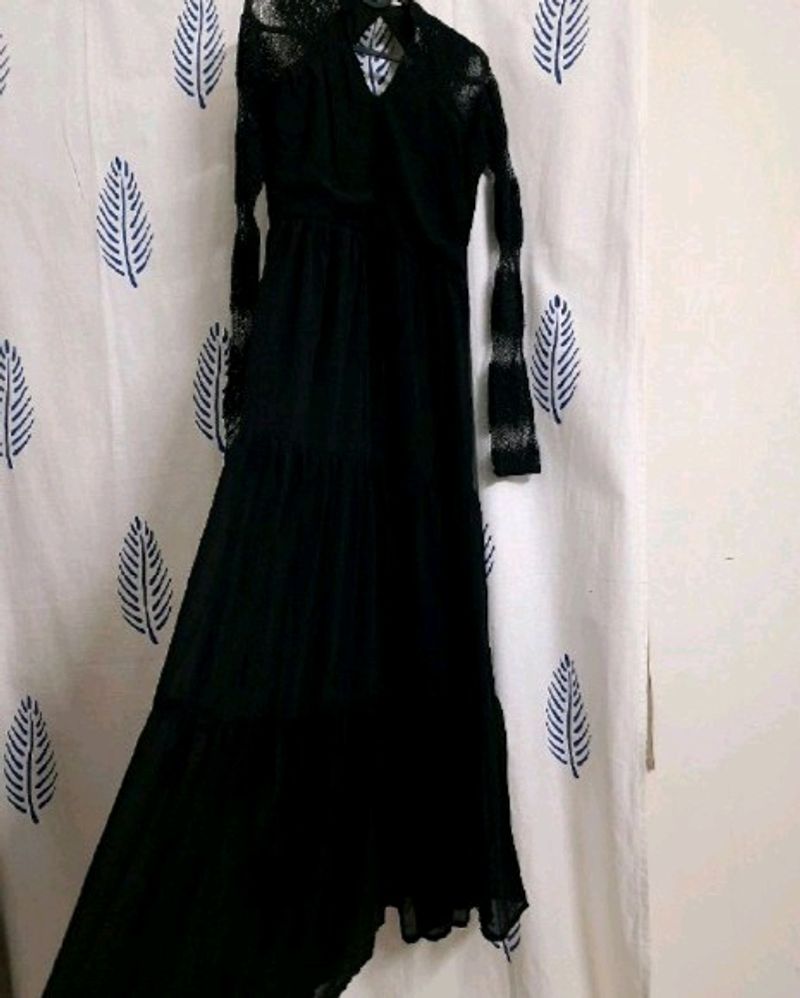 Women Black Colour Gown