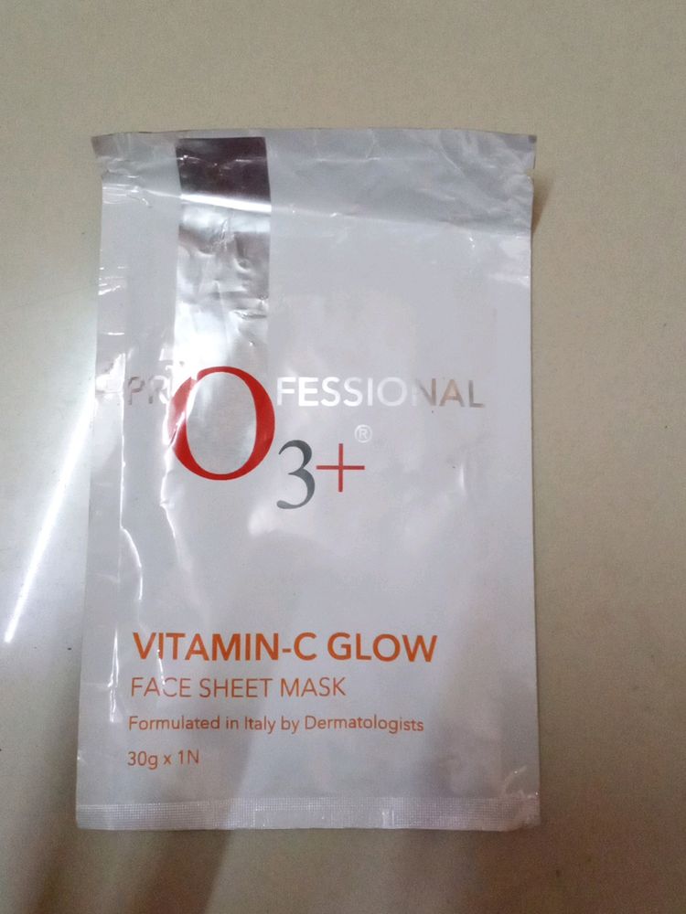 original o3+ professional face mask sheet