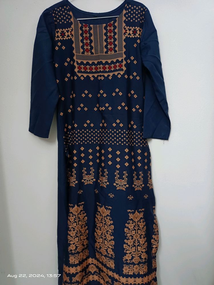 Navy Blue Kurta