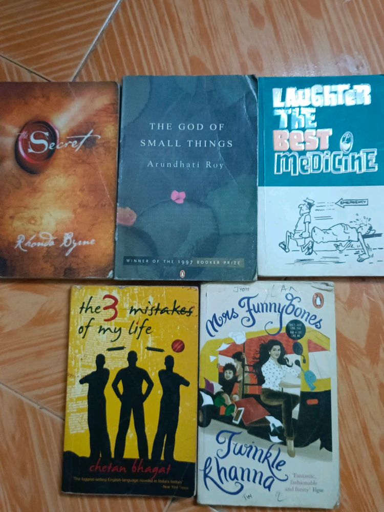 5 books in fair condition