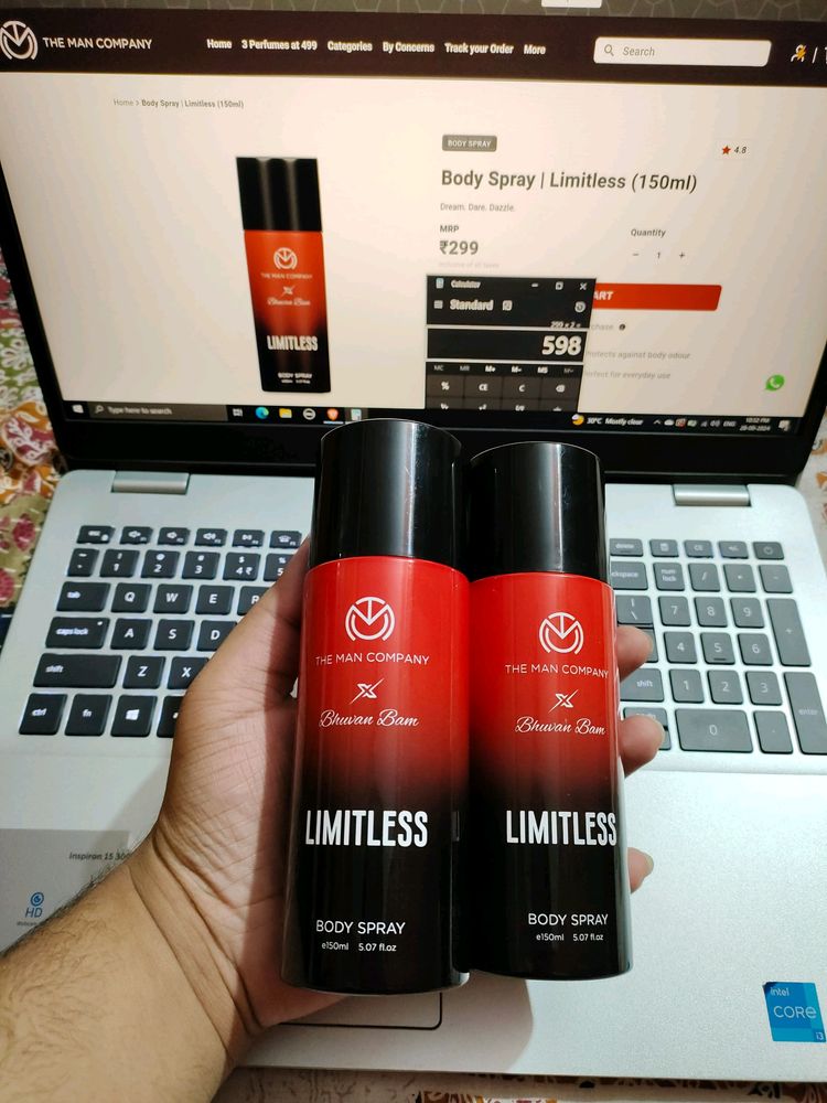 The Man Company Limitless Body Spray (Totally New)