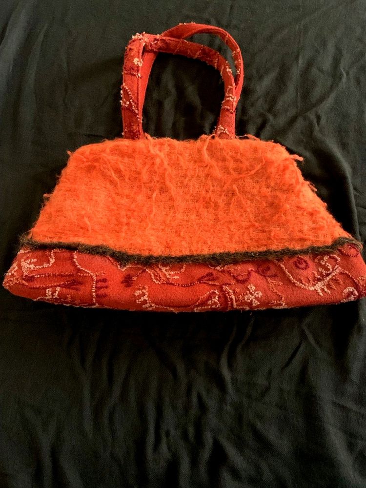 Cute Orange And Rust Handbag