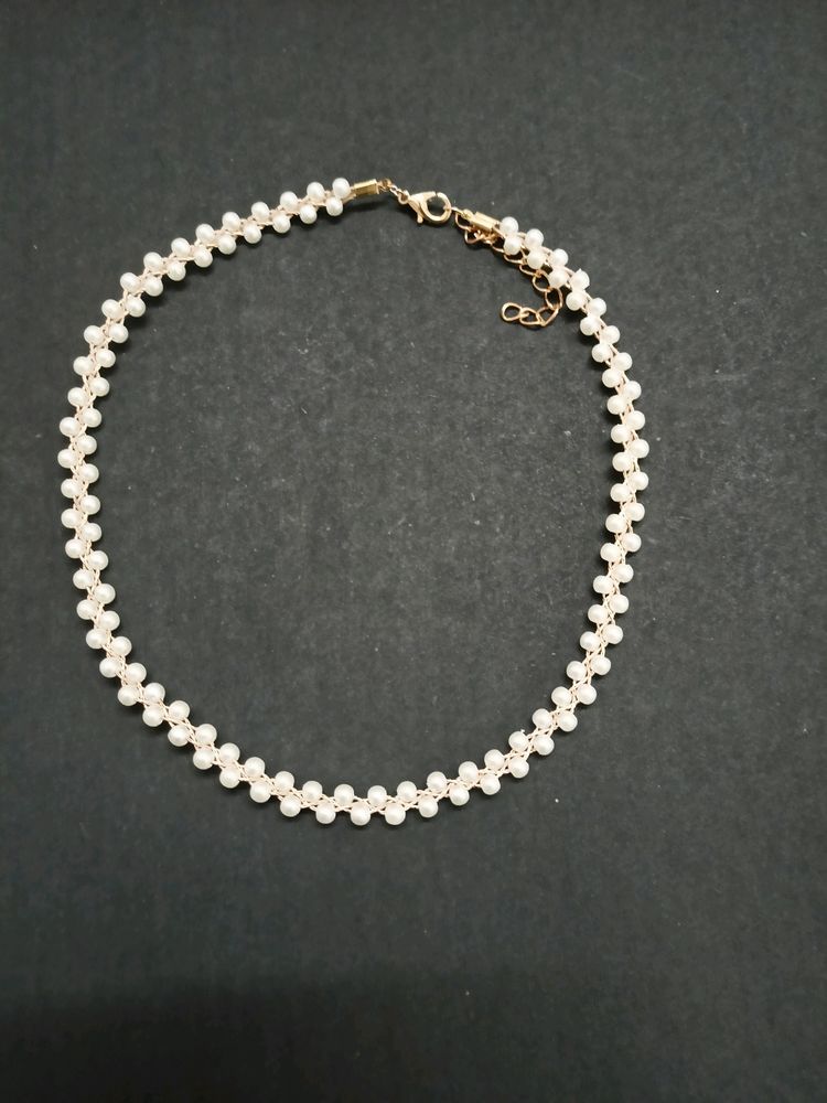 Brand New Pearl Rose Gold Chain Necklace