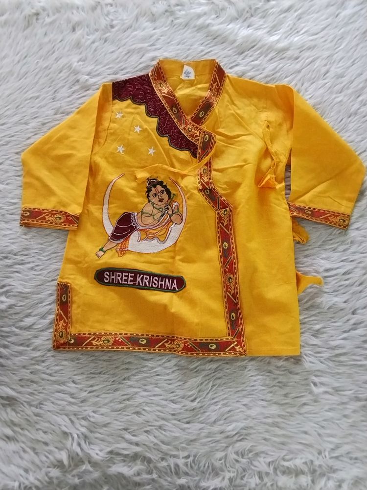 Yellow Kanha  Dress Set (Boys)