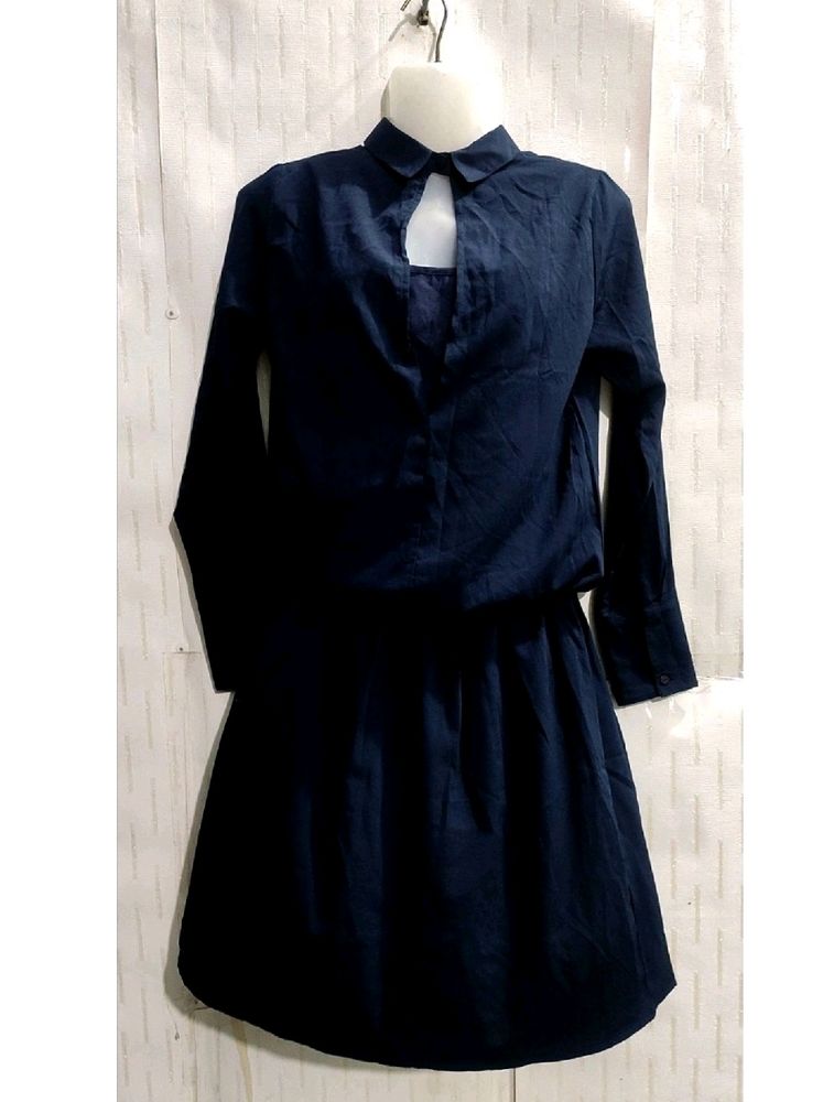 Navy Blue Dress For women's