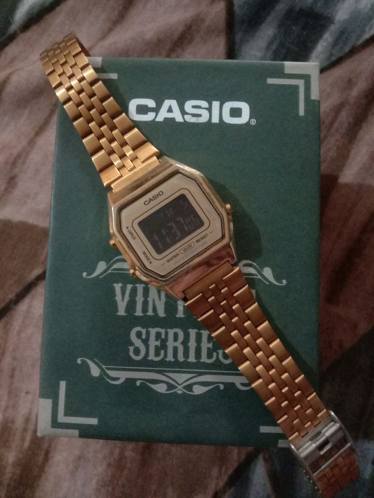 Gold Casio Vintage Watch