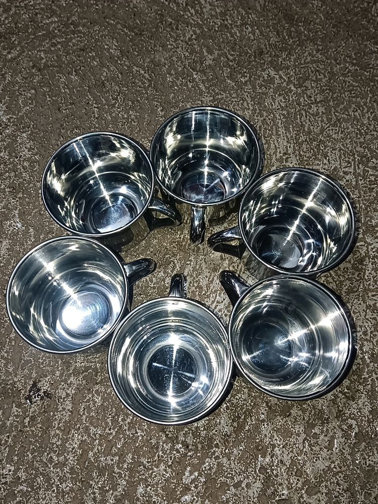 steel cup set pack of 6