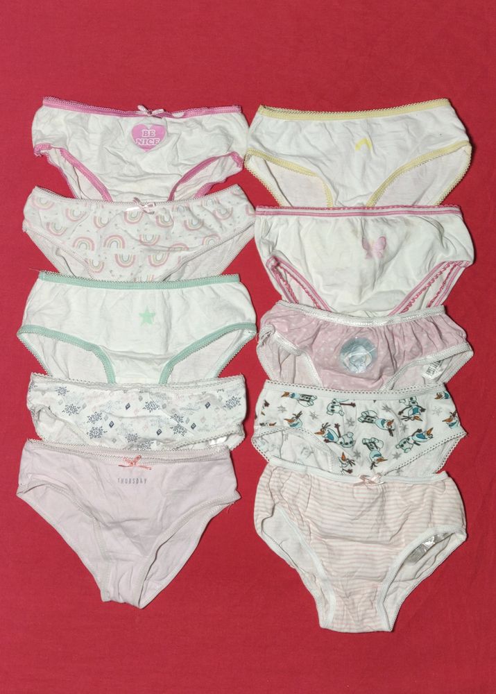 Combo Baby Girl 10 Brief Size 2/3 Years