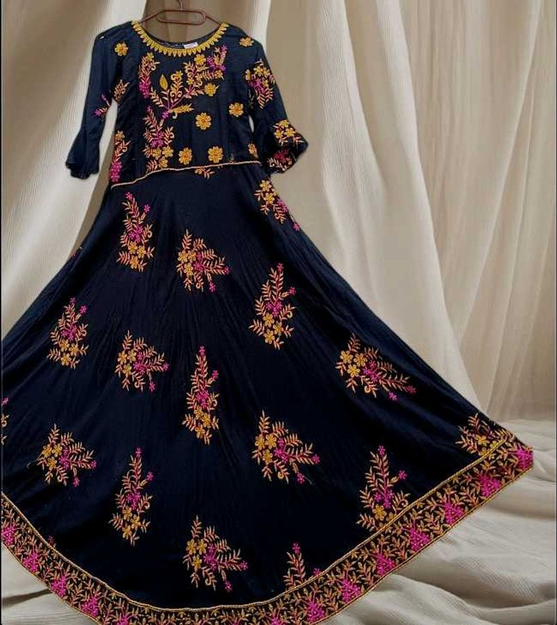 heavy embroidered gowm for women