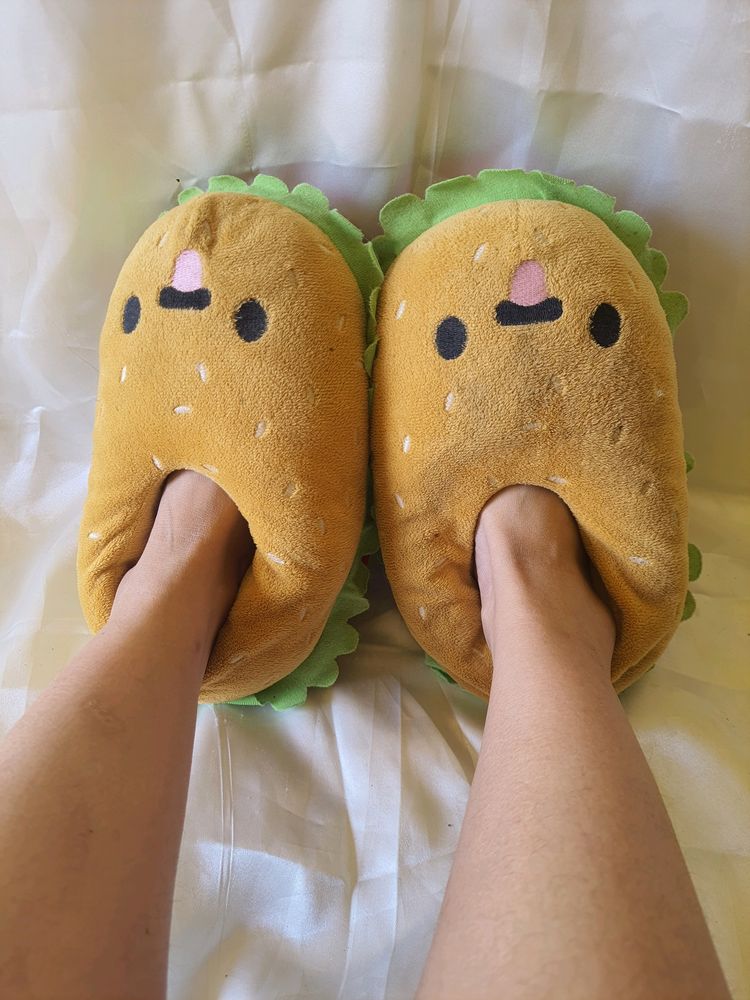 Hamburger Room Slippers