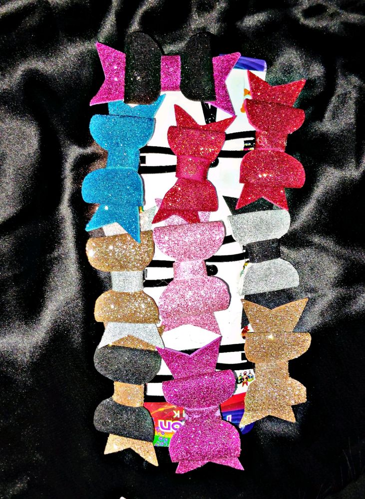 Brand New Glitter Bow Clip