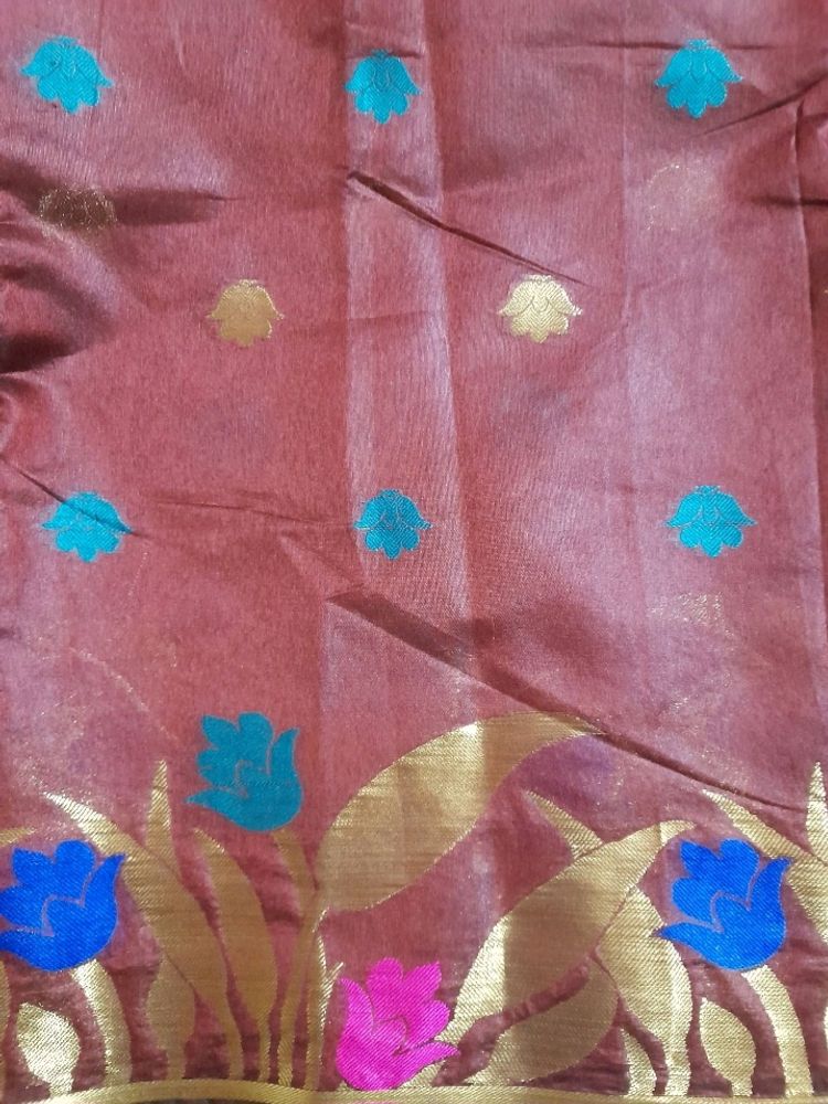 Grand Festive Silk Cotton Saree with Blouse