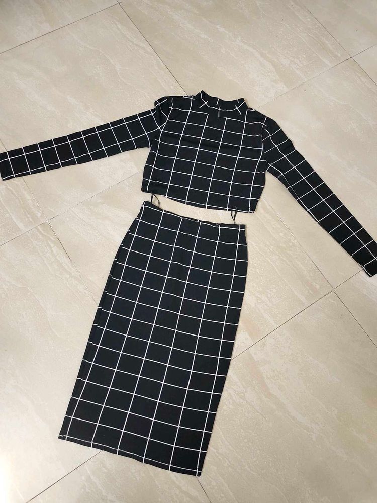 Checked Co-ord Set