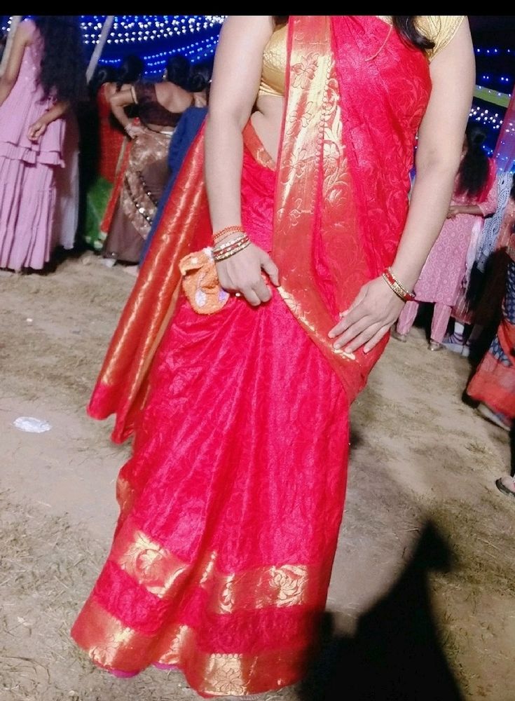 ♥️ Red Saree