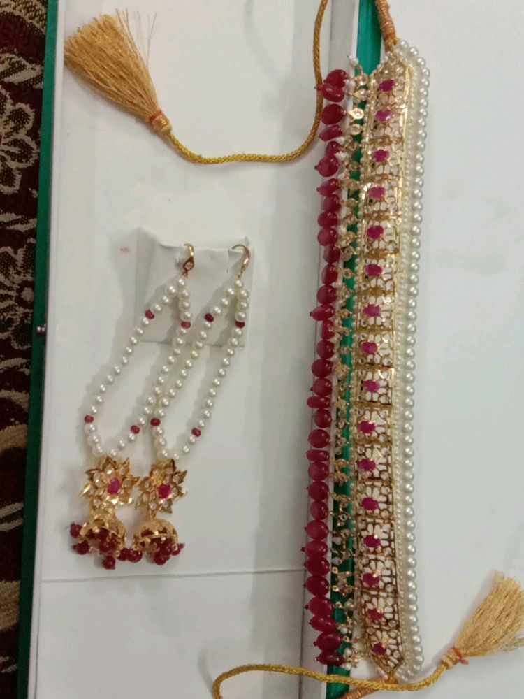 Royal Nizami Pearl Jewellery With Adjustable Dori