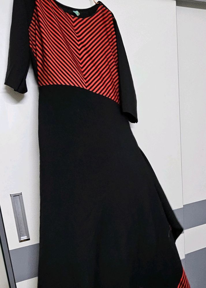 Designer Black Red Kurti