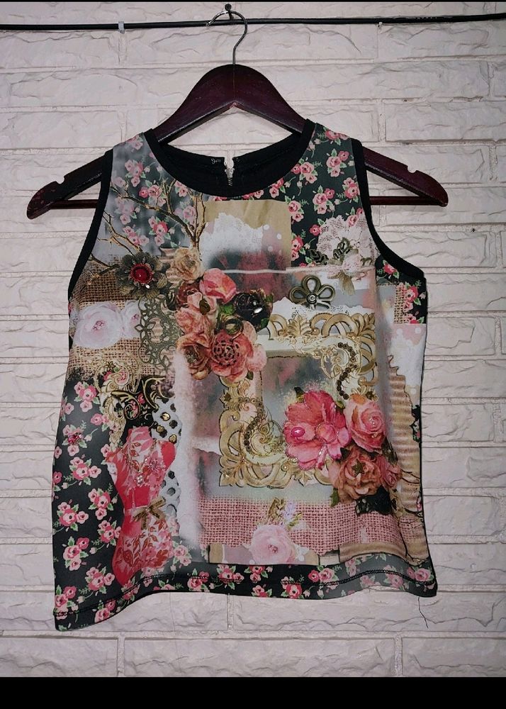 Floral Embroidery Top