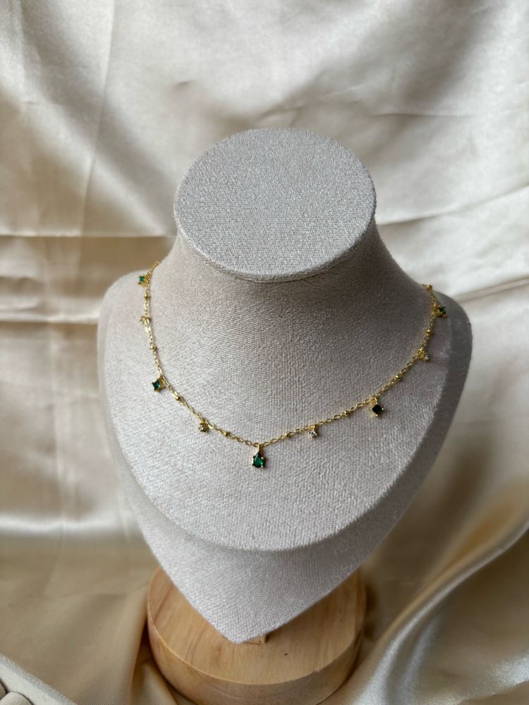 Dainty Multi-stone Neckchain Anti-tarnish