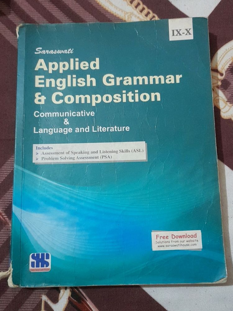 Class 9th - 10th  English Gramner  Book