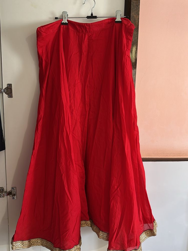 Red 4 metrr gher lehnga