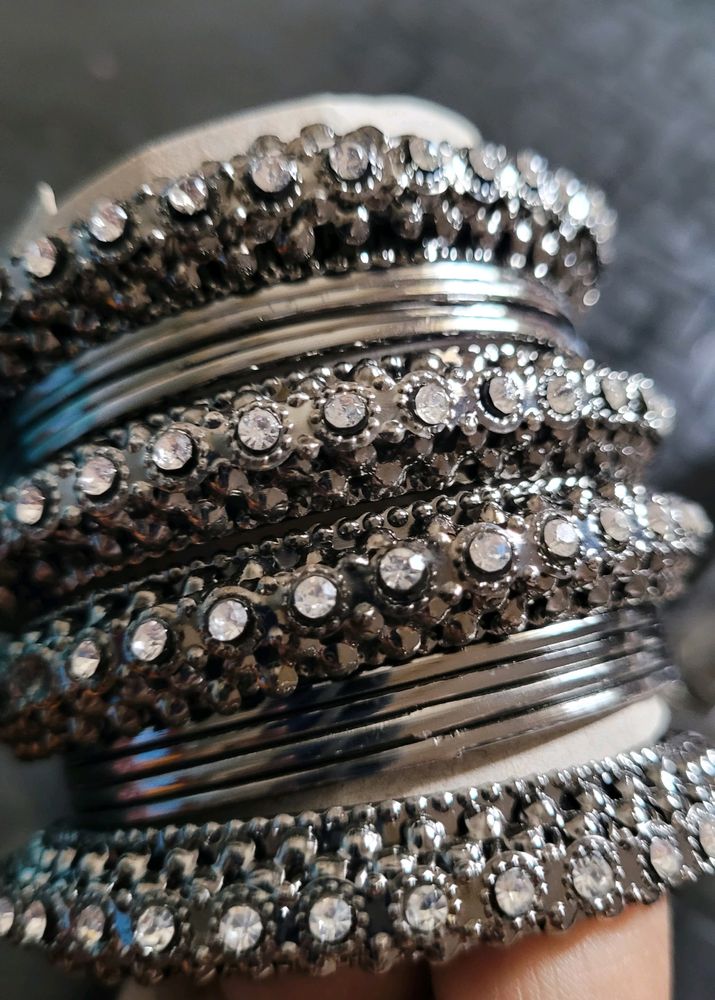 Silver Bangles 2.4 Size