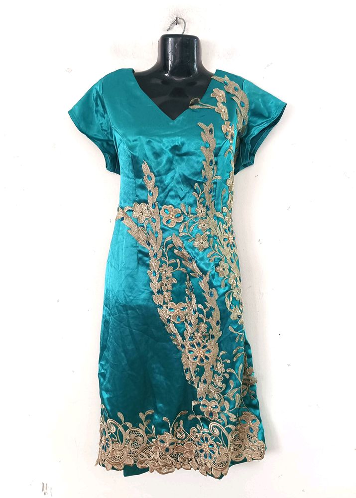 Blue Embellished Dress ( Women)