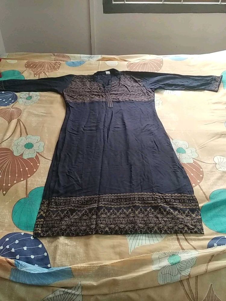 Navy Blue Kurti