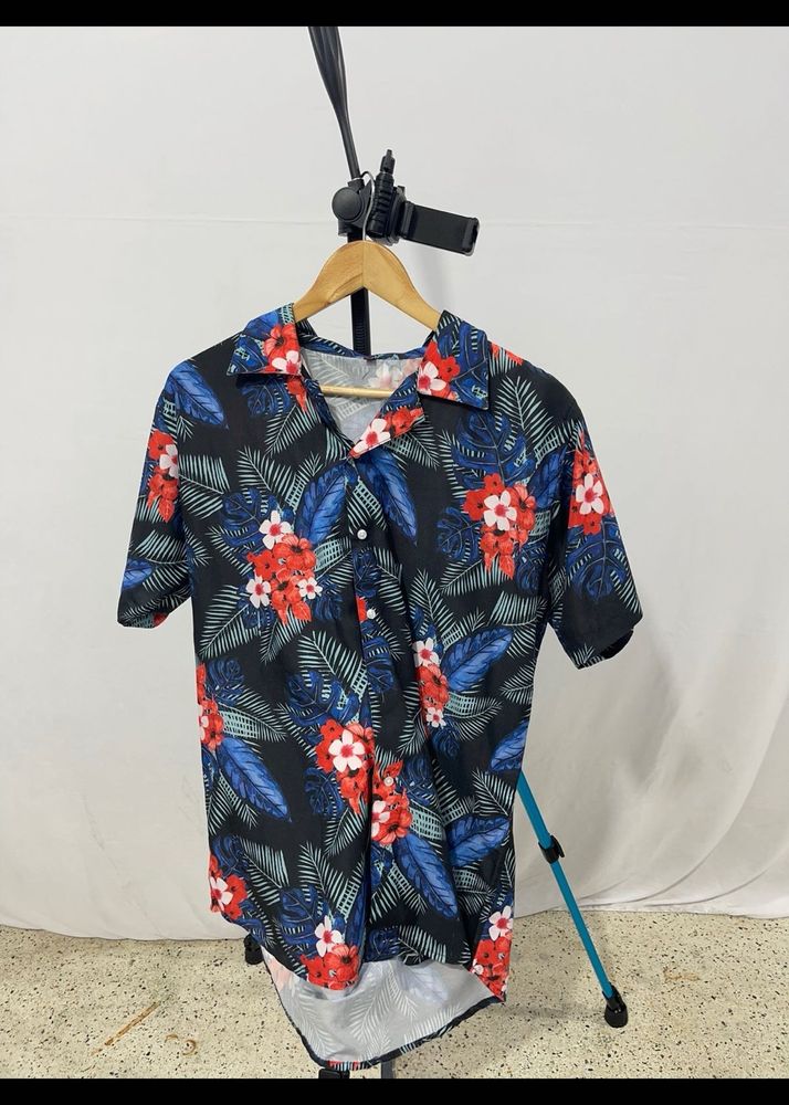 Men’s Slim Fit Co-Ord Set (Shirt & Shorts)