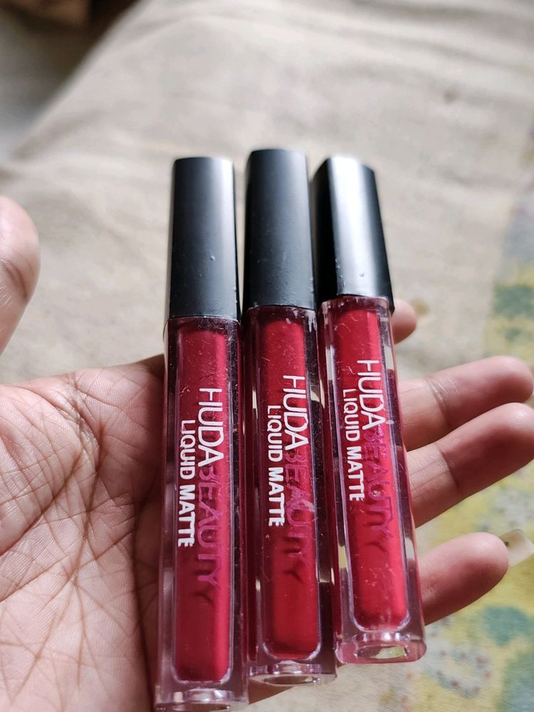 Huda Beauty Red Lipsticks