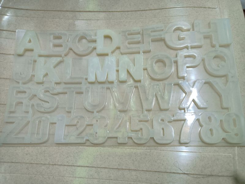 Alphabetical Silicone Mould For Resin Works