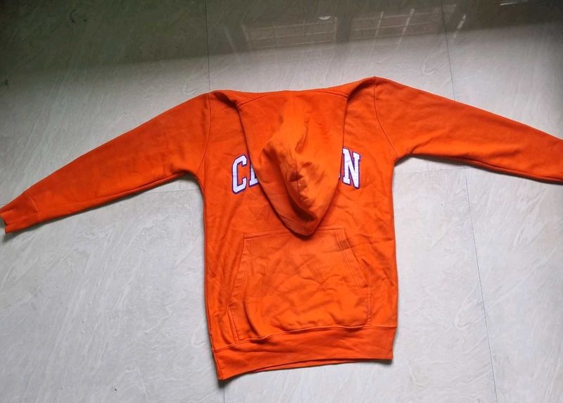 Hoodies Bright Neon Orange Colour