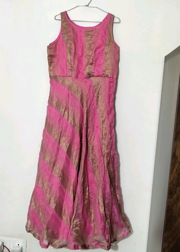 Pink Ethnic Simple Gown