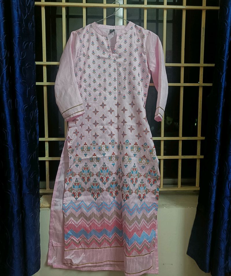 BABY PINK KURTI