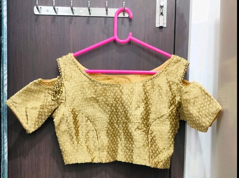 Golden Party Wear Blouse