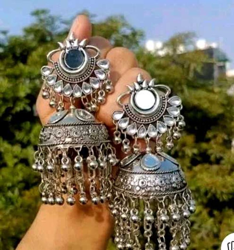 Big Oxidised Jhumka