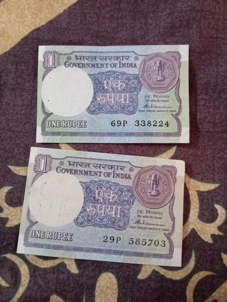 Deal:- Rare One Rupee 2 Notes Original