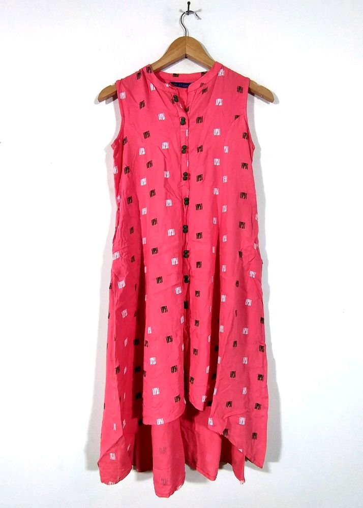 Pink Printed Kurta (Women's)