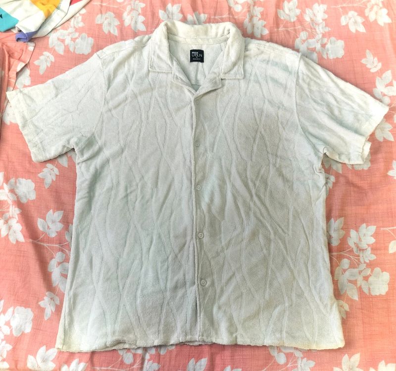 Max resort Shirt With Texture Printed