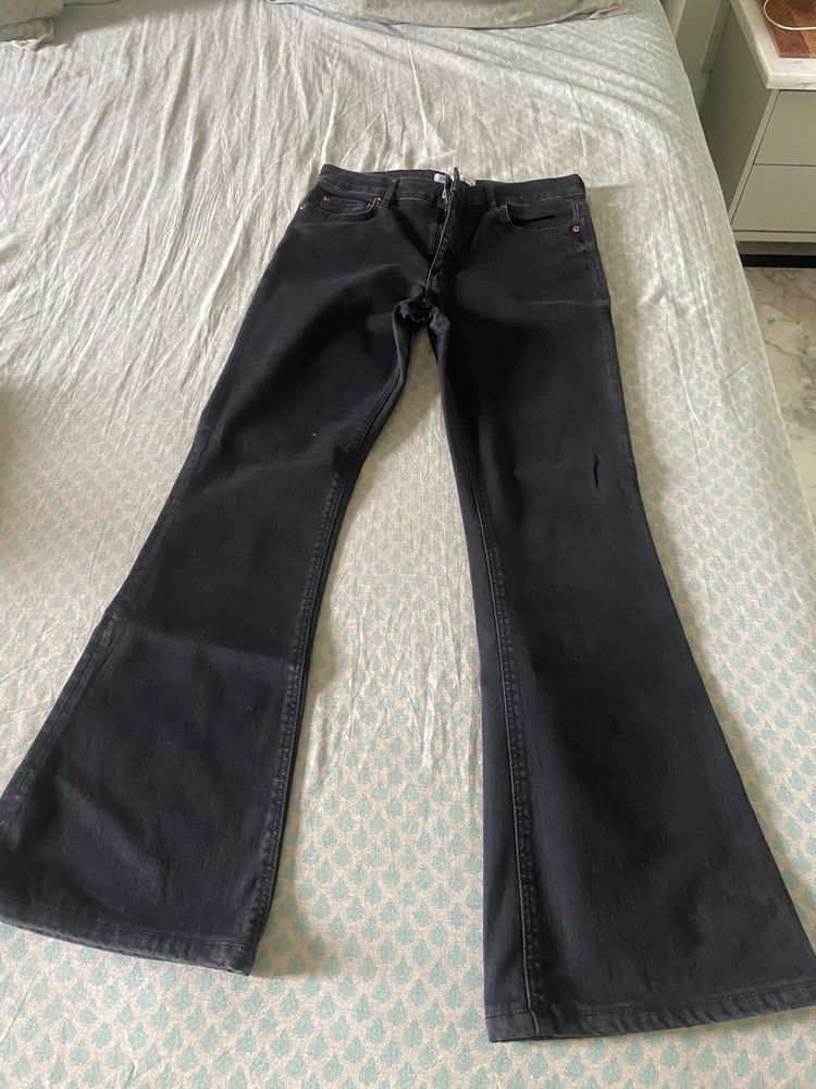 Zara Black Flare Jeans