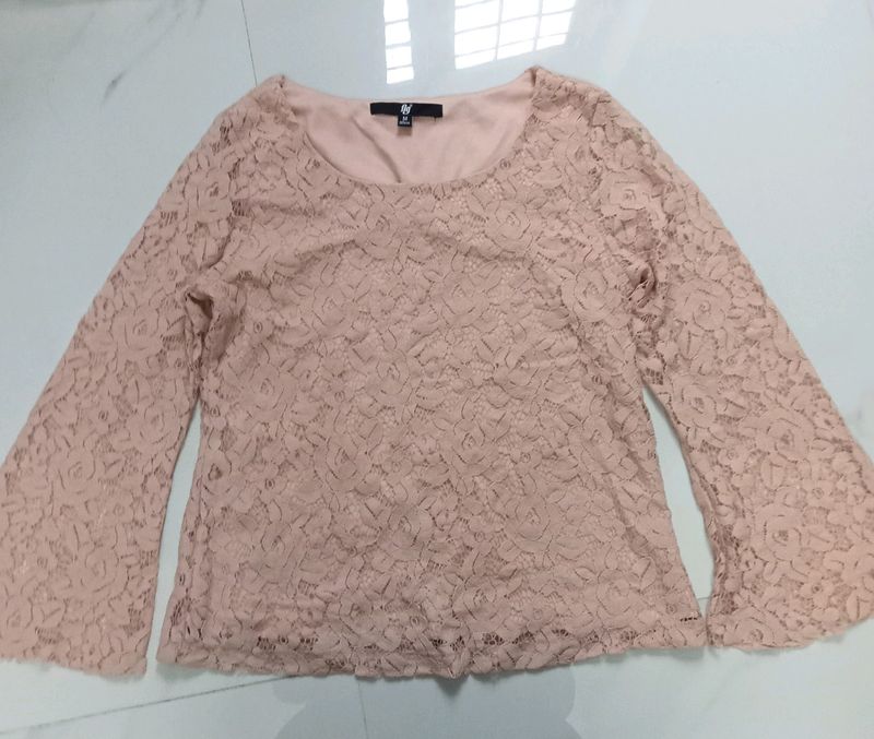 Fig Lace Top